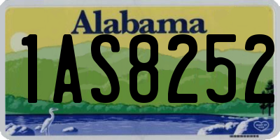AL license plate 1AS8252