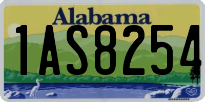 AL license plate 1AS8254