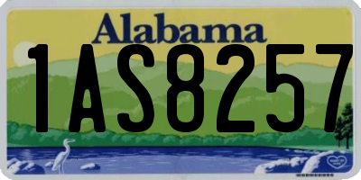 AL license plate 1AS8257