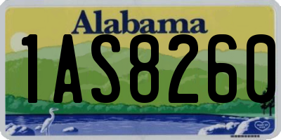 AL license plate 1AS8260