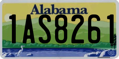 AL license plate 1AS8261