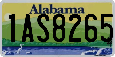 AL license plate 1AS8265