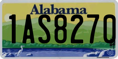 AL license plate 1AS8270