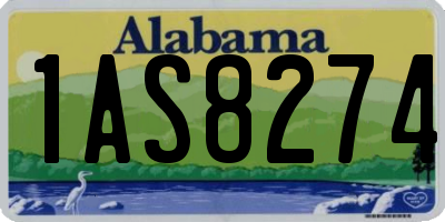 AL license plate 1AS8274