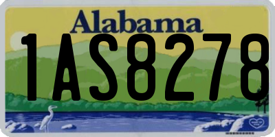AL license plate 1AS8278