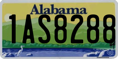 AL license plate 1AS8288
