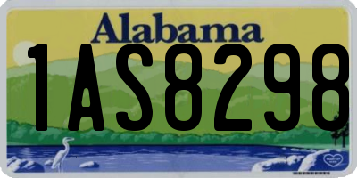 AL license plate 1AS8298