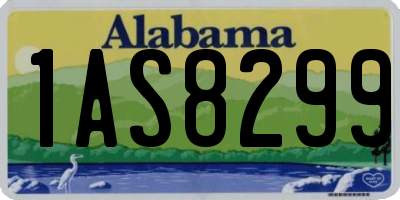 AL license plate 1AS8299