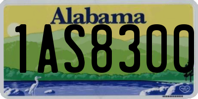AL license plate 1AS8300