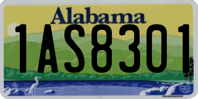 AL license plate 1AS8301