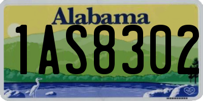 AL license plate 1AS8302