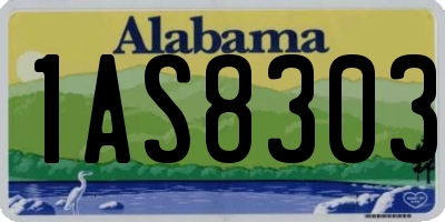 AL license plate 1AS8303