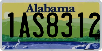 AL license plate 1AS8312