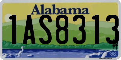 AL license plate 1AS8313