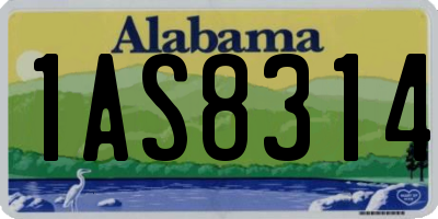 AL license plate 1AS8314
