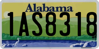 AL license plate 1AS8318
