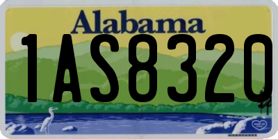 AL license plate 1AS8320
