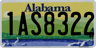 AL license plate 1AS8322