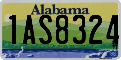 AL license plate 1AS8324