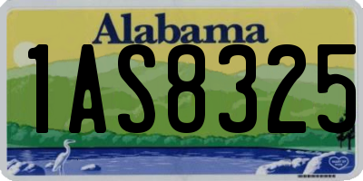 AL license plate 1AS8325