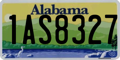 AL license plate 1AS8327