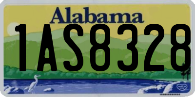 AL license plate 1AS8328