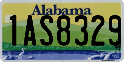 AL license plate 1AS8329