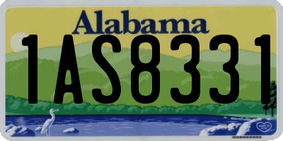 AL license plate 1AS8331