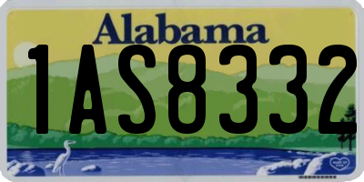 AL license plate 1AS8332