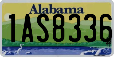 AL license plate 1AS8336