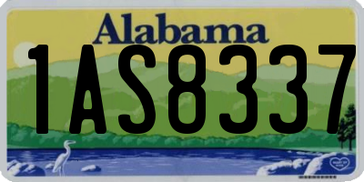 AL license plate 1AS8337