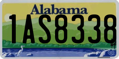 AL license plate 1AS8338