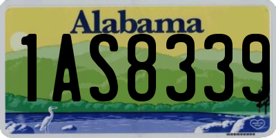 AL license plate 1AS8339