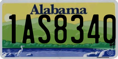AL license plate 1AS8340