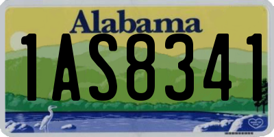 AL license plate 1AS8341