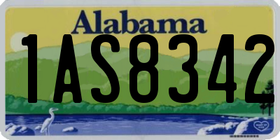 AL license plate 1AS8342