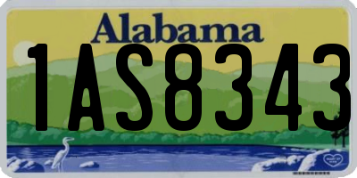 AL license plate 1AS8343