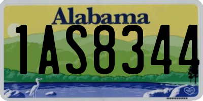 AL license plate 1AS8344