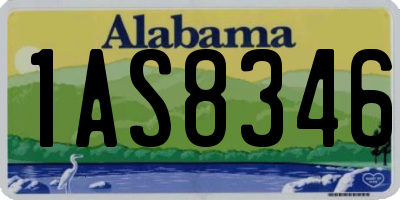 AL license plate 1AS8346