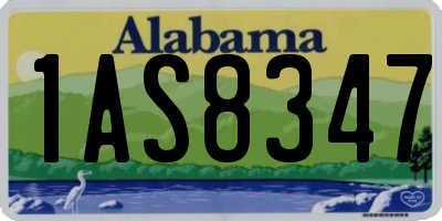 AL license plate 1AS8347