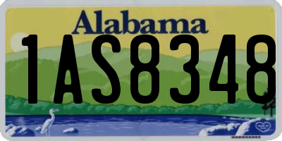 AL license plate 1AS8348