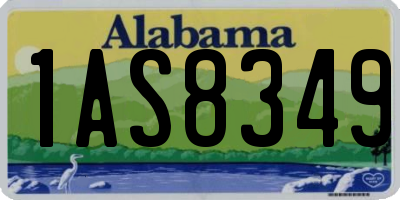 AL license plate 1AS8349