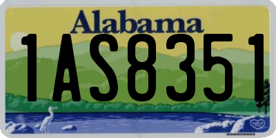AL license plate 1AS8351