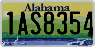 AL license plate 1AS8354