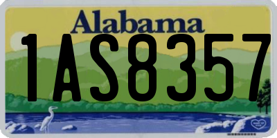 AL license plate 1AS8357