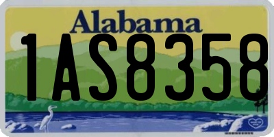 AL license plate 1AS8358