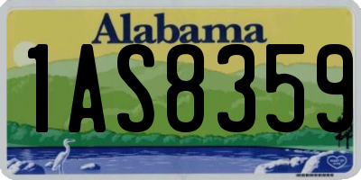 AL license plate 1AS8359