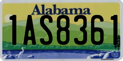 AL license plate 1AS8361