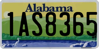 AL license plate 1AS8365