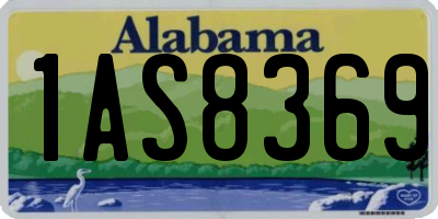 AL license plate 1AS8369